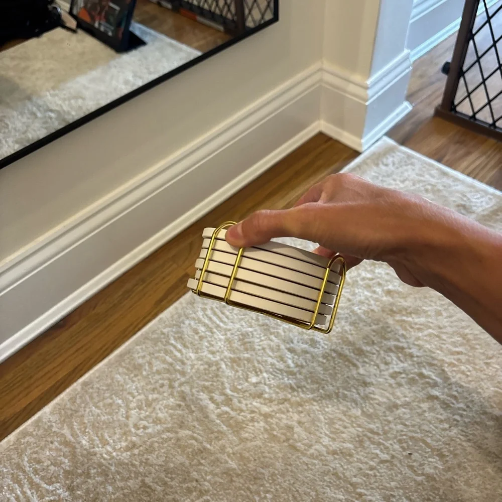Amazon marble coasters with gold holder I never used them